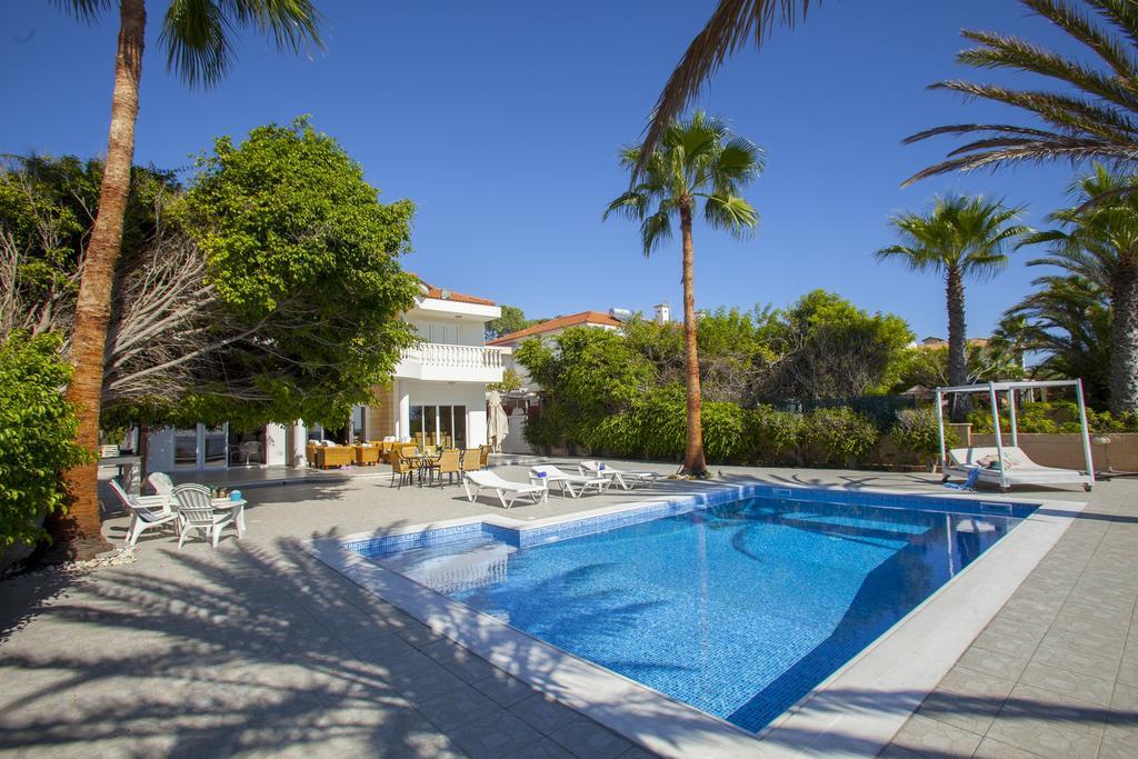 Meneou Beachfront Villa Sunset 皮尔瓦利亚 客房 照片